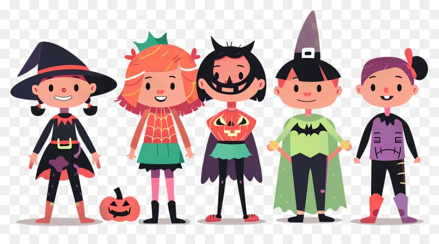 Anak Anak Halloween，Anak Anak Berkostum PNG