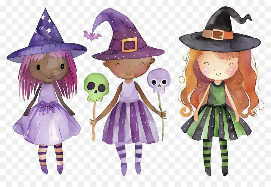 Anak Anak Halloween，Anak Anak Dengan Kostum Halloween PNG