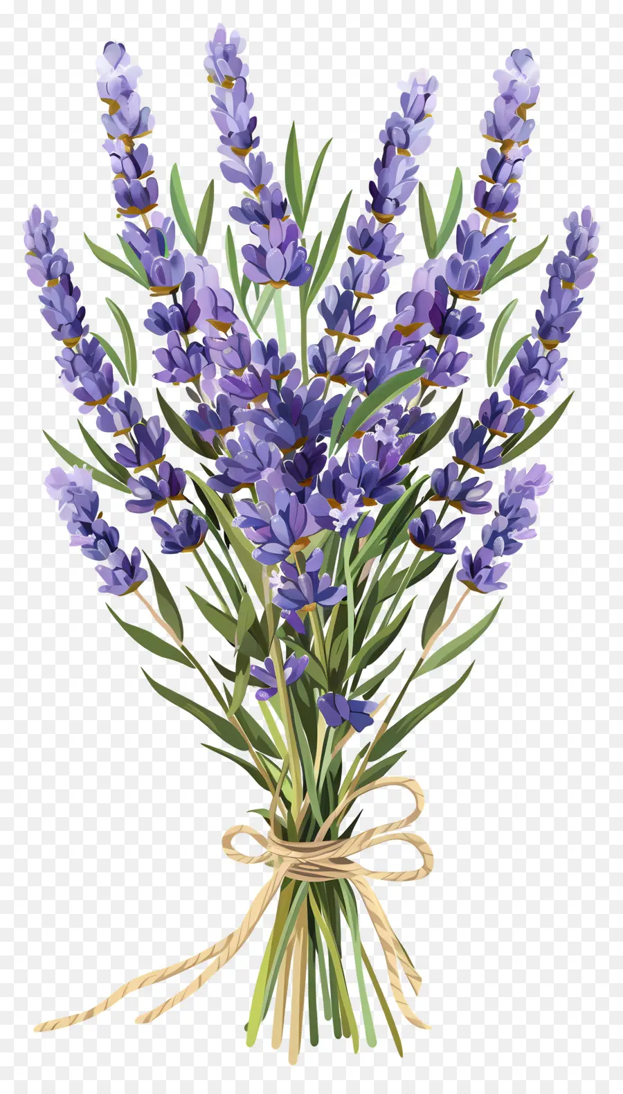 Bunga Lavender，Buket Lavender PNG