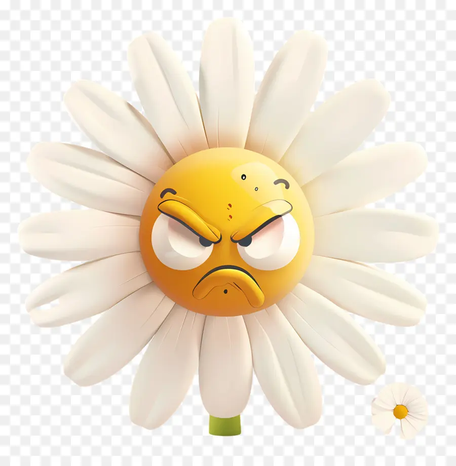 Emoji Bunga，Bunga Pemarah PNG