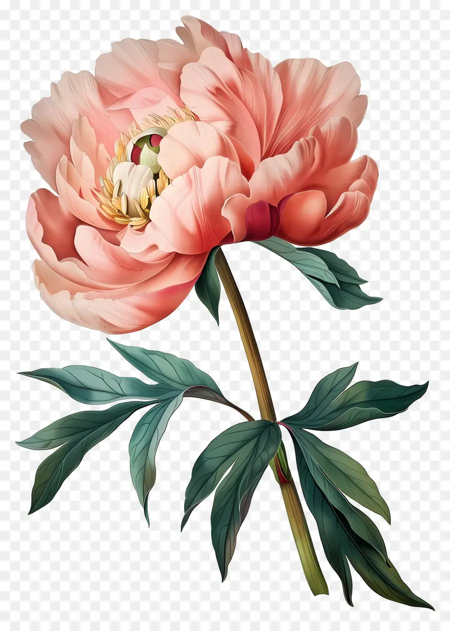 Bunga Peony，Peoni PNG