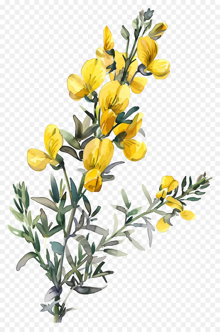 Bunga Cytisus Wolgaricus，Bunga Kuning PNG