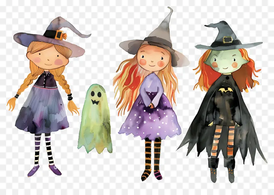 Anak Anak Halloween，Anak Anak Dengan Kostum Halloween PNG