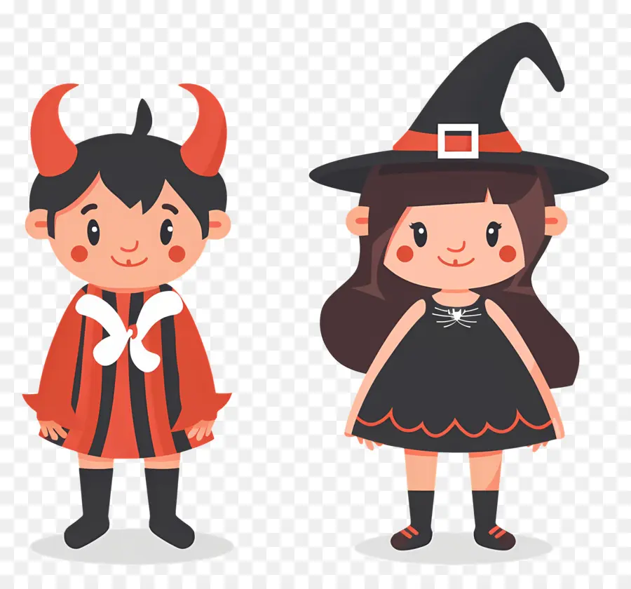 Anak Anak Halloween，Anak Anak Dengan Kostum Halloween PNG