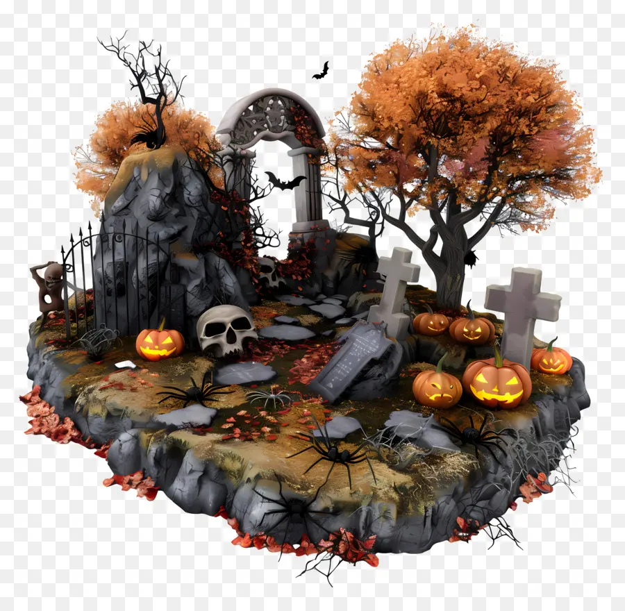 Makam Halloween，Kuburan Halloween PNG