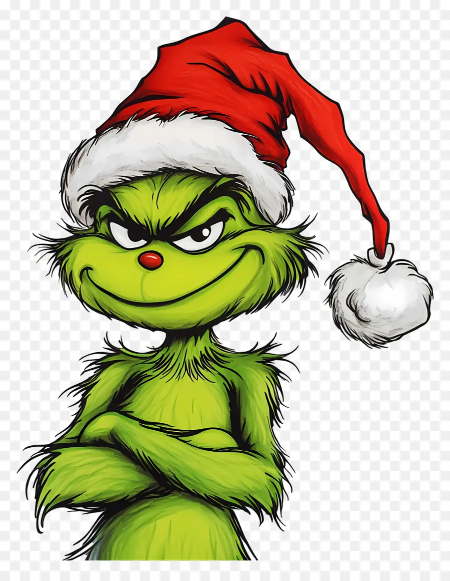 Menggertak，Grinch Hijau PNG