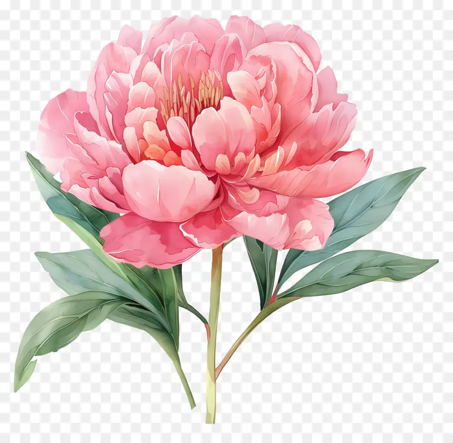 Bunga Peony，Peoni PNG