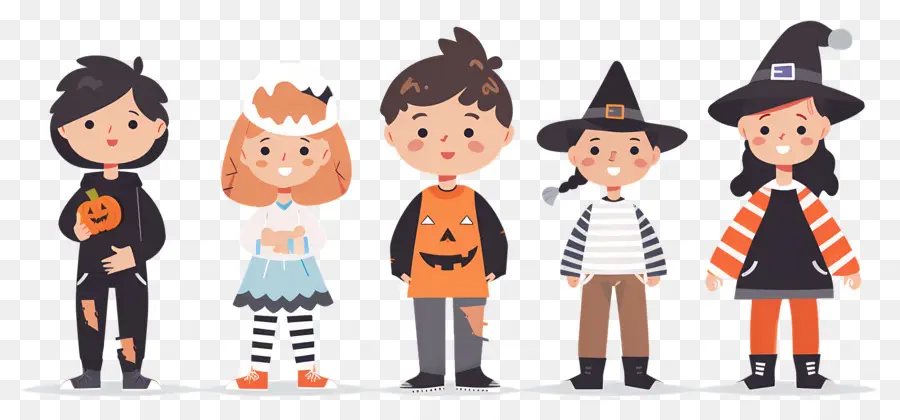 Anak Anak Halloween，Anak Anak Berkostum PNG