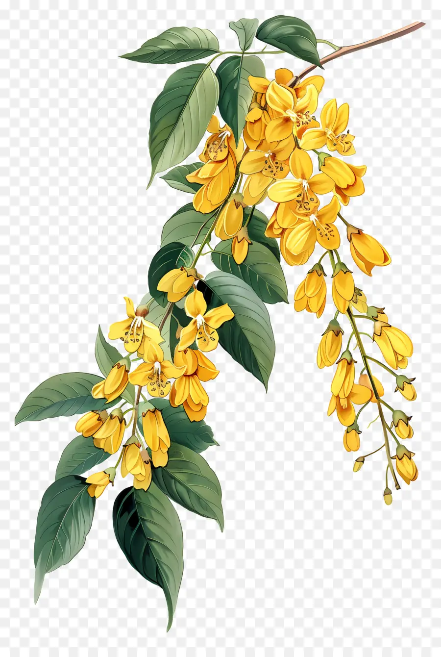 Bunga Laburnum，Bunga Kuning PNG