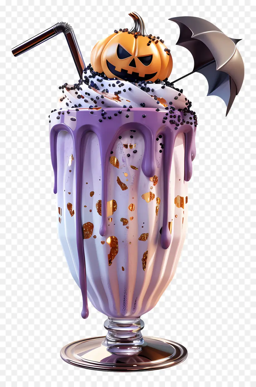 Susu Kocok Halloween，Milkshake Labu PNG