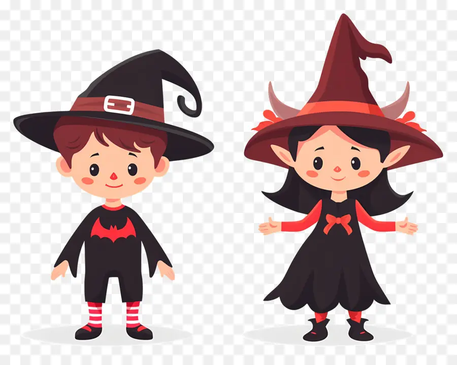 Anak Anak Halloween，Anak Anak Dengan Kostum Halloween PNG