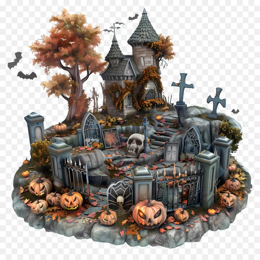 Makam Halloween，Kuburan Halloween PNG