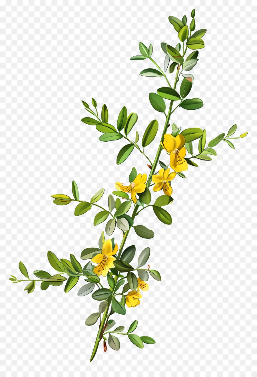 Bunga Cytisus Wolgaricus，Bunga Kuning PNG