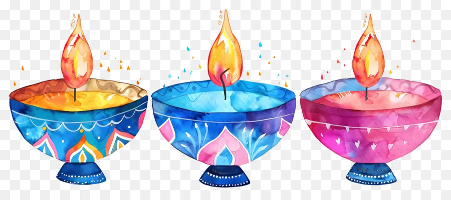 Diwali Diya，Diya Tradisional PNG