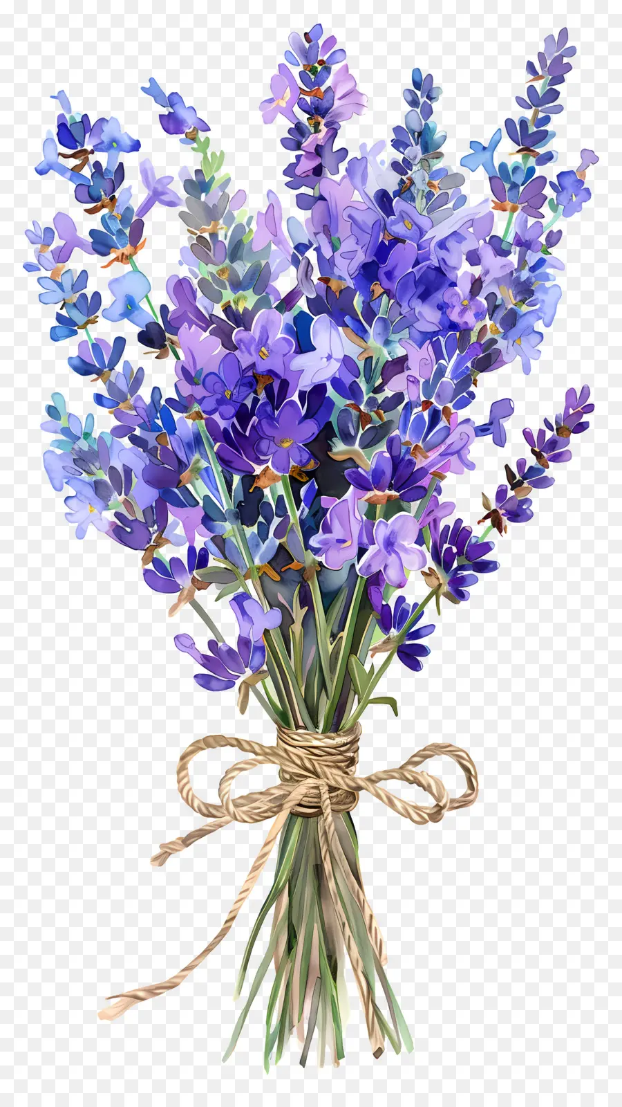 Bunga Lavender，Buket Lavender PNG