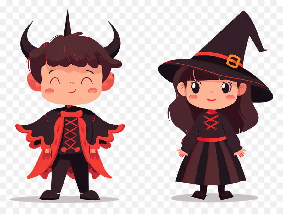 Anak Anak Halloween，Anak Anak Dengan Kostum Halloween PNG