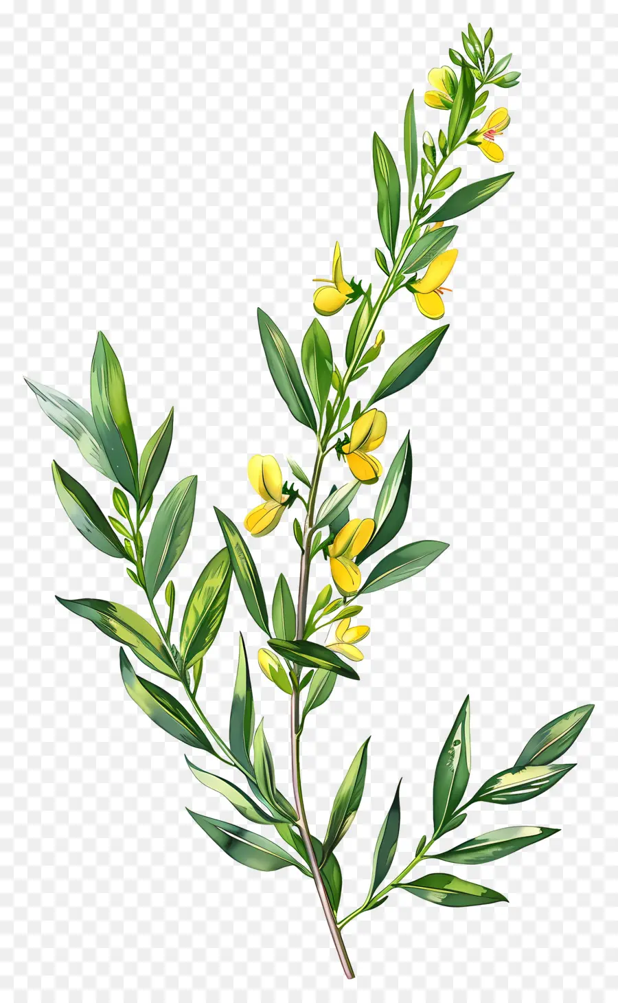 Bunga Cytisus Wolgaricus，Bunga Kuning PNG