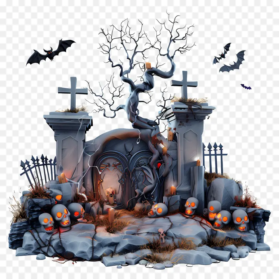 Makam Halloween，Makam PNG