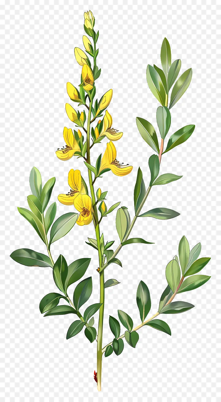 Bunga Cytisus Wolgaricus，Bunga Kuning PNG