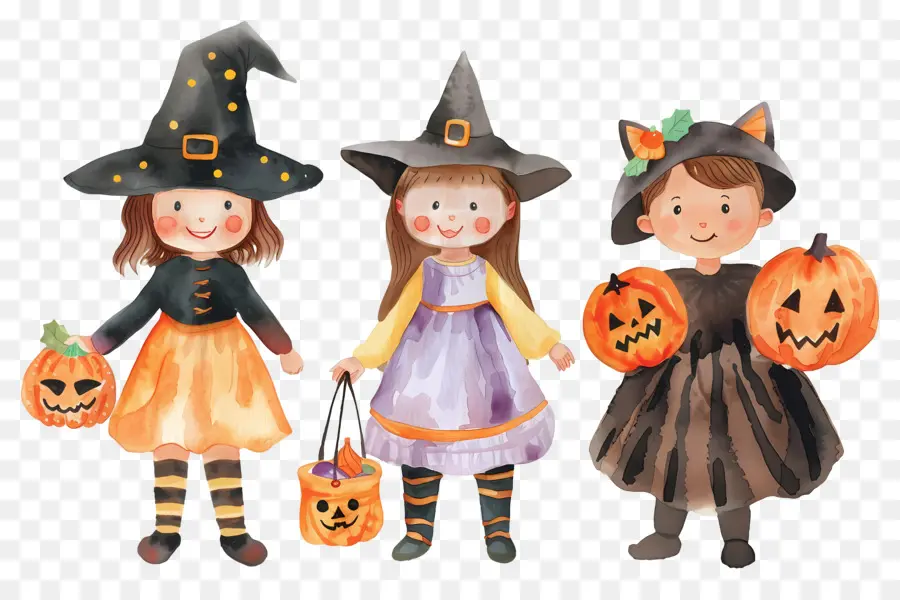 Anak Anak Halloween，Anak Anak Berkostum PNG