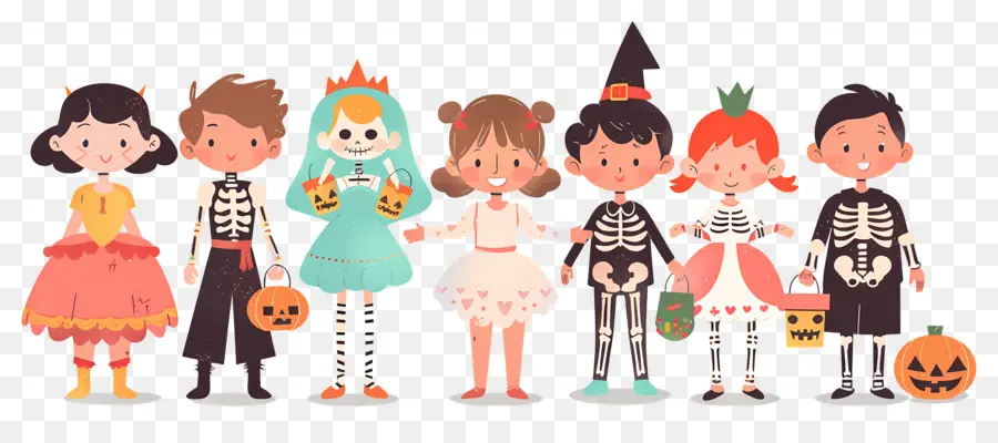 Anak Anak Halloween，Anak Anak Berkostum PNG