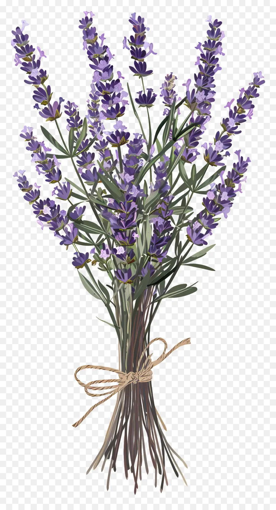 Bunga Lavender，Buket Lavender PNG