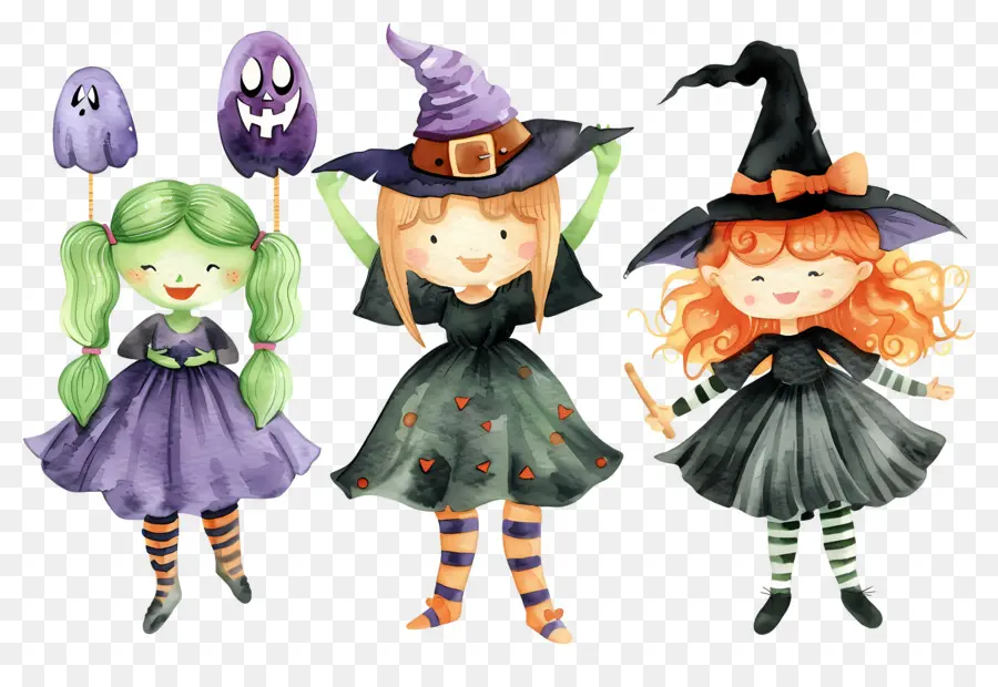 Anak Anak Halloween，Anak Anak Dengan Kostum Halloween PNG