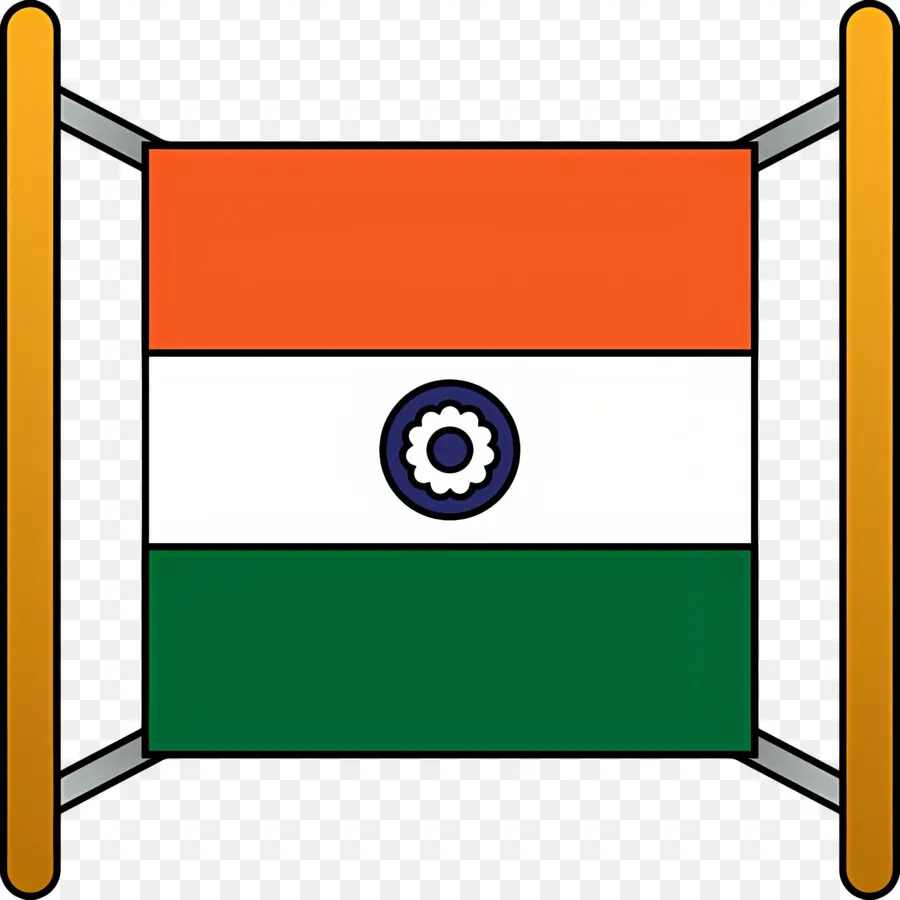 Bendera India，Bendera Di Stand PNG