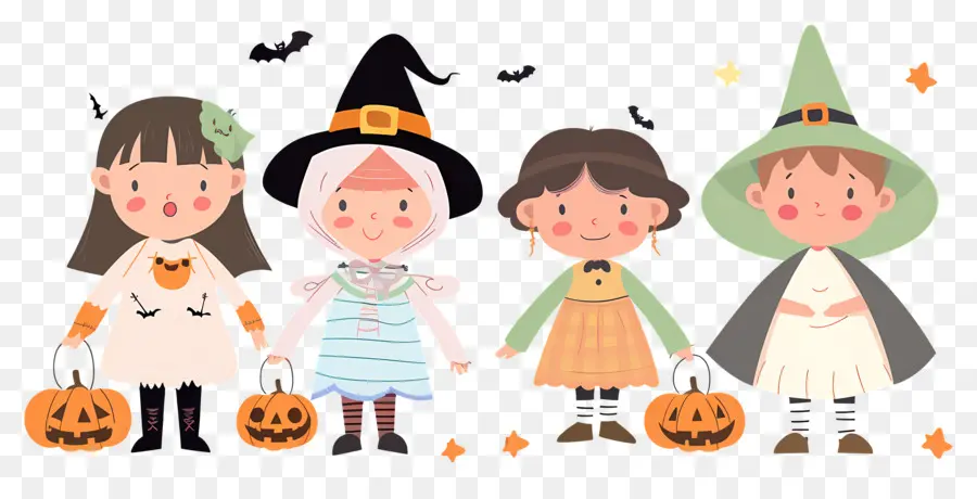 Anak Anak Halloween，Anak Anak Berkostum PNG