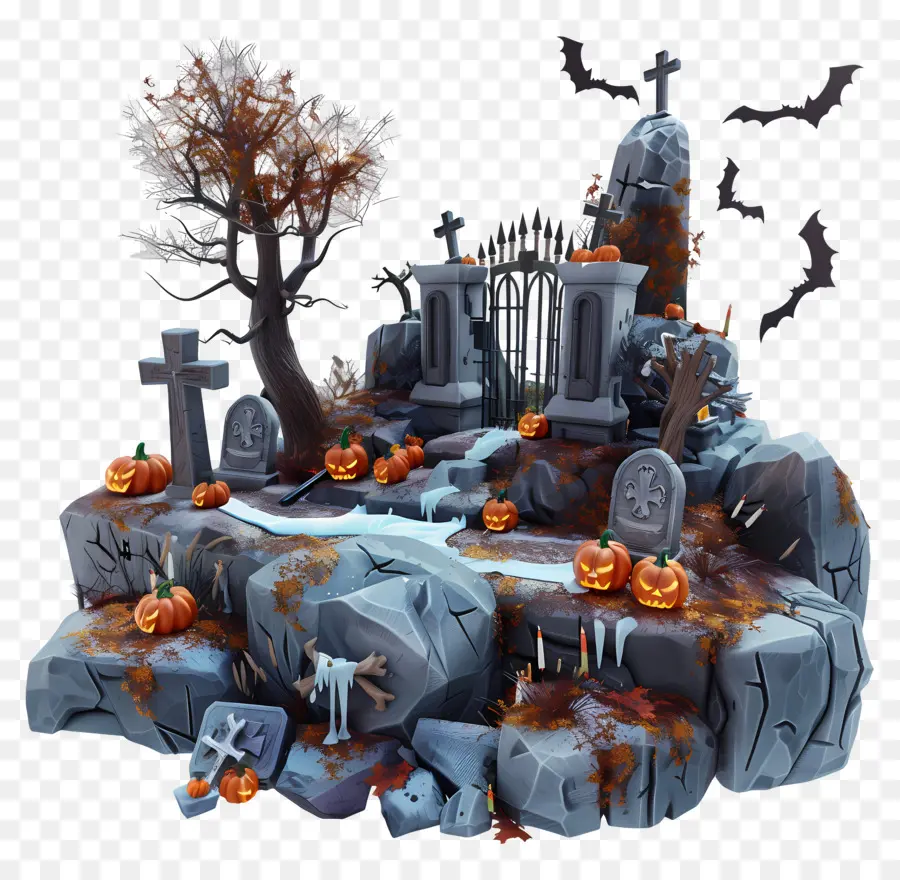 Makam Halloween，Kuburan Halloween PNG