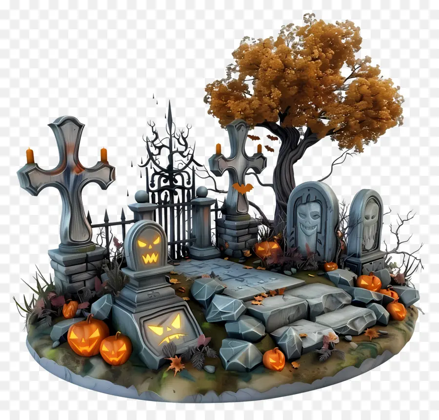 Makam Halloween，Kuburan Halloween PNG