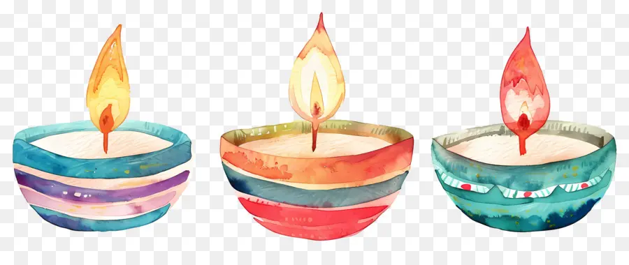 Diwali Diya，Lilin Hias PNG