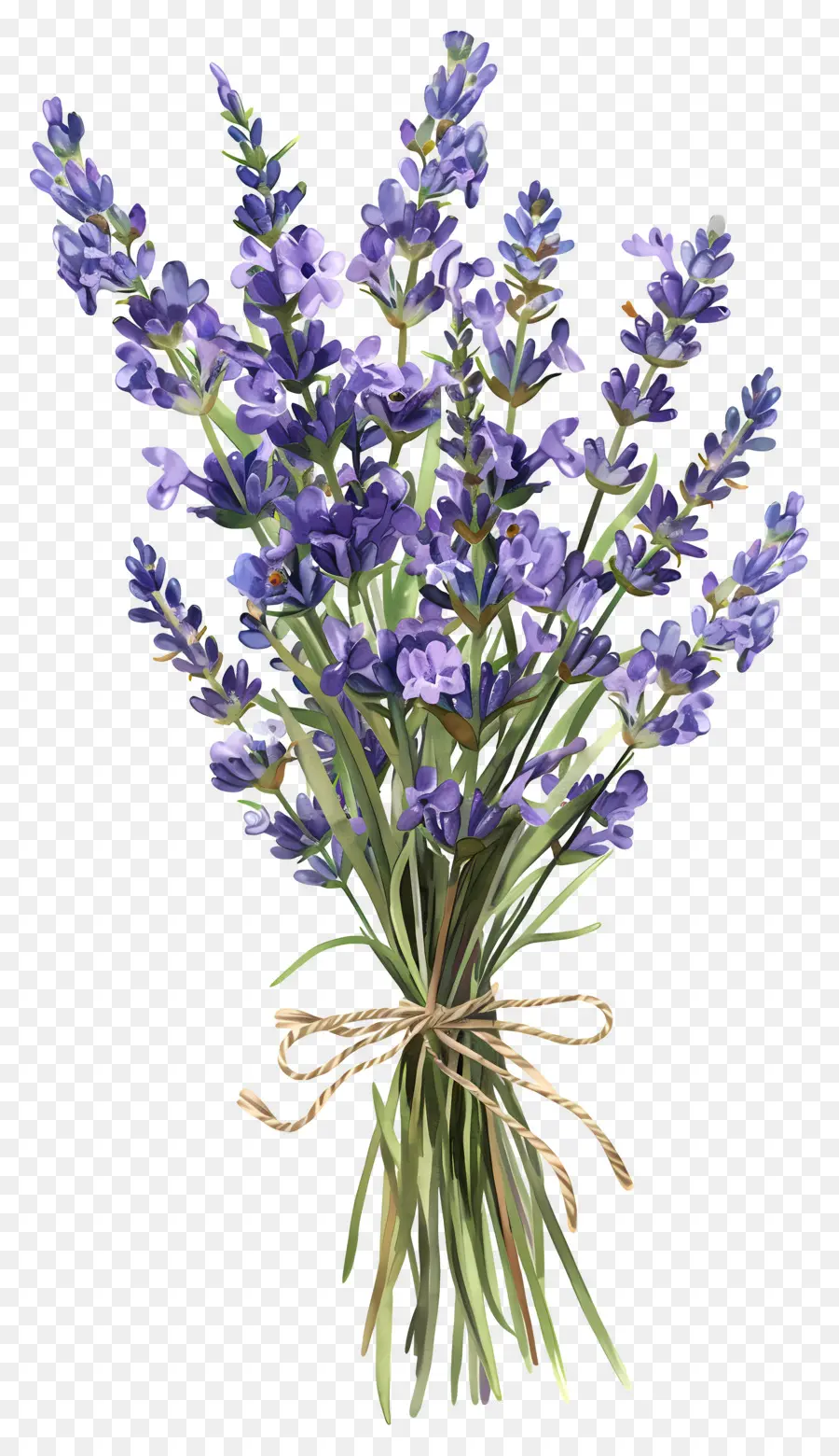 Bunga Lavender，Buket Lavender PNG