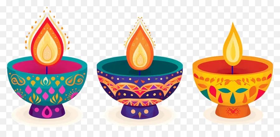 Lilin Diwali，Diya Tradisional PNG