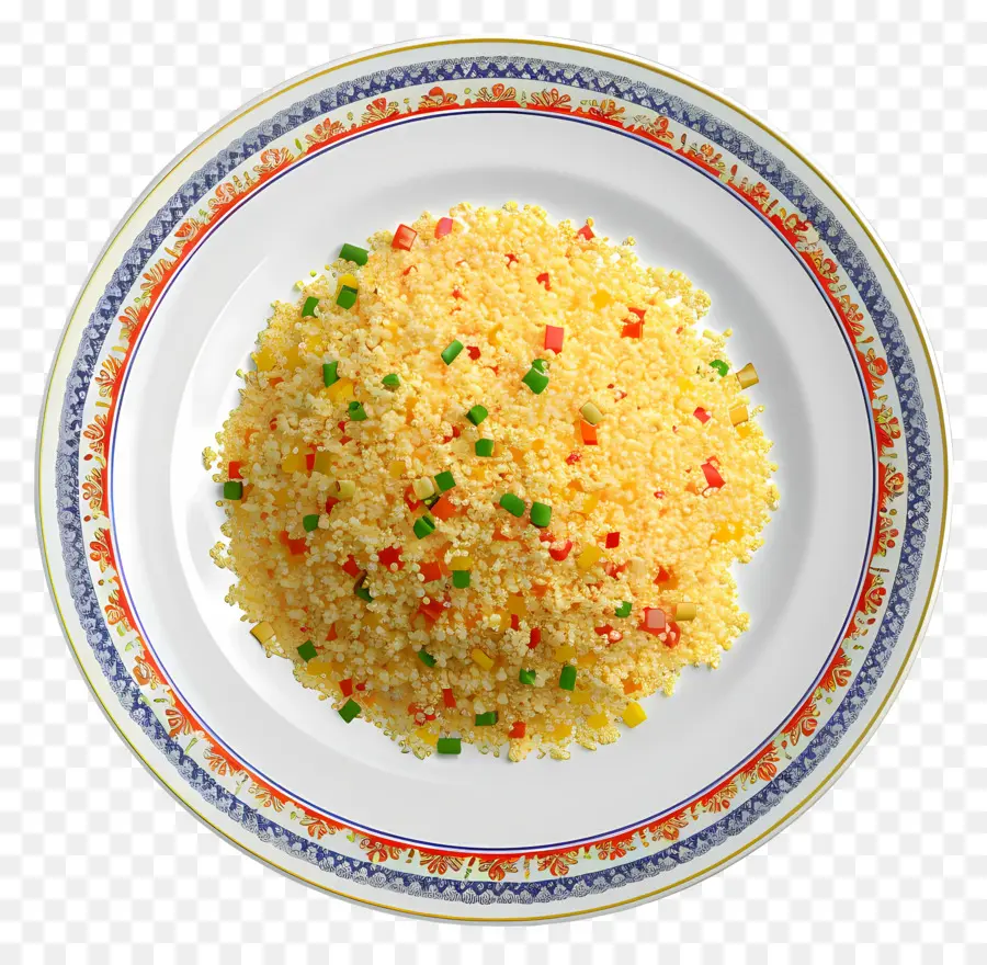 Makanan Afrika，Couscous Berwarna Warni PNG