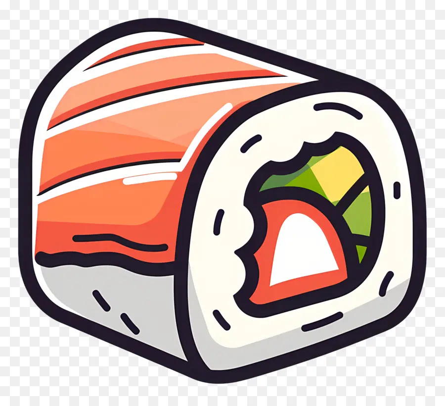 Sushi Yang Lucu，Sushi Gulung PNG