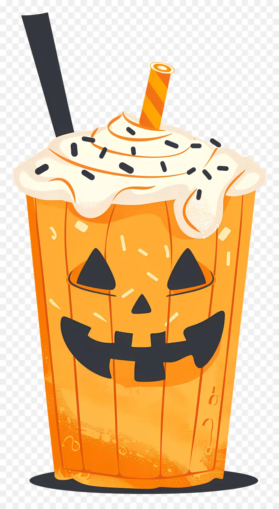 Susu Kocok Halloween，Latte Labu PNG