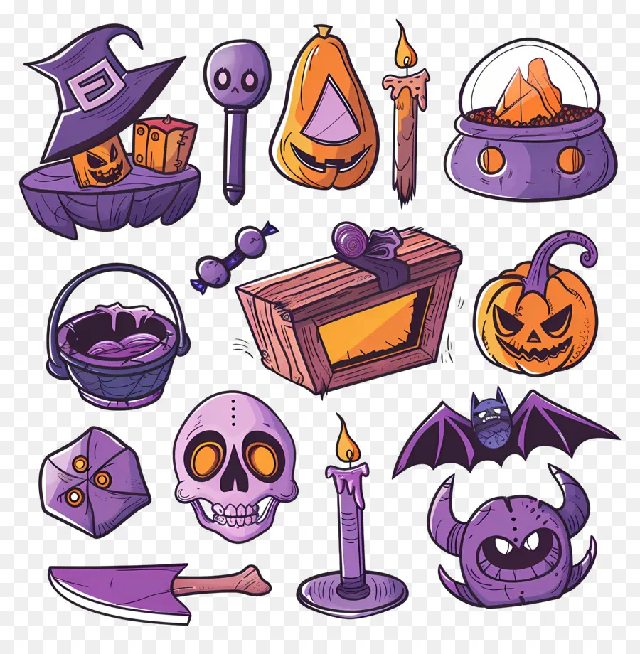 Latar Belakang Halloween，Coretan Halloween PNG