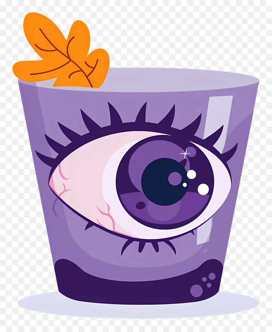 Minuman Halloween，Minuman Bola Mata Ungu PNG