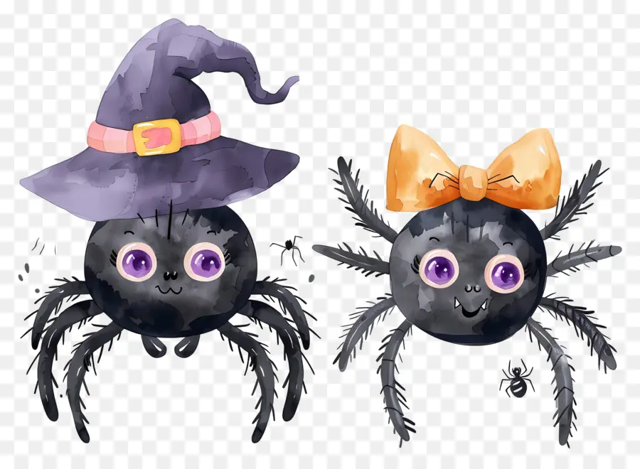 Laba Laba Halloween，Laba Laba Dengan Topi PNG