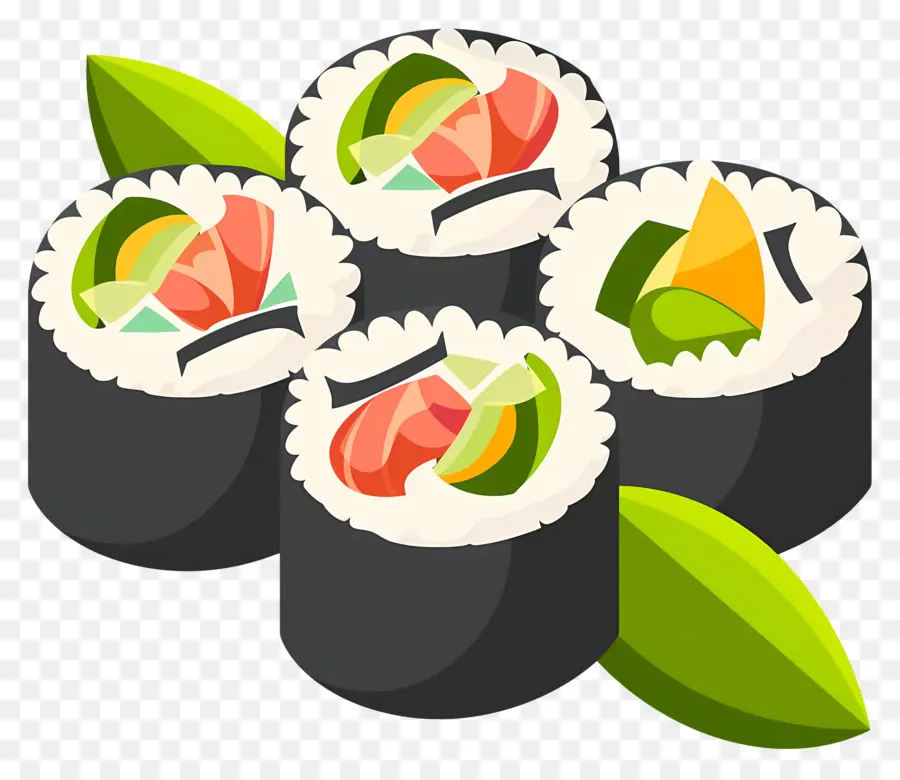 Sushi Gulung，Jepang PNG