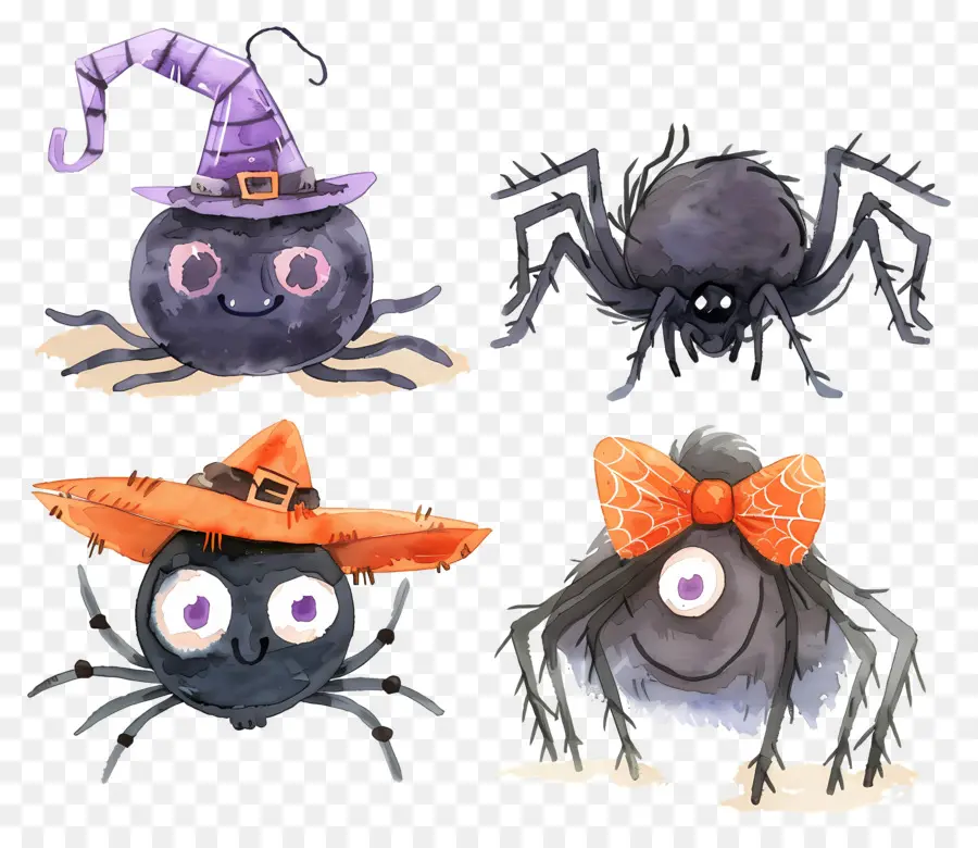 Laba Laba Halloween，Topi PNG