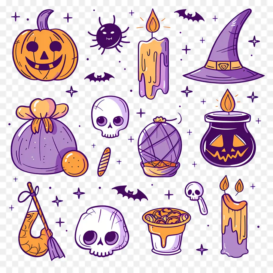 Latar Belakang Halloween，Ikon Halloween PNG