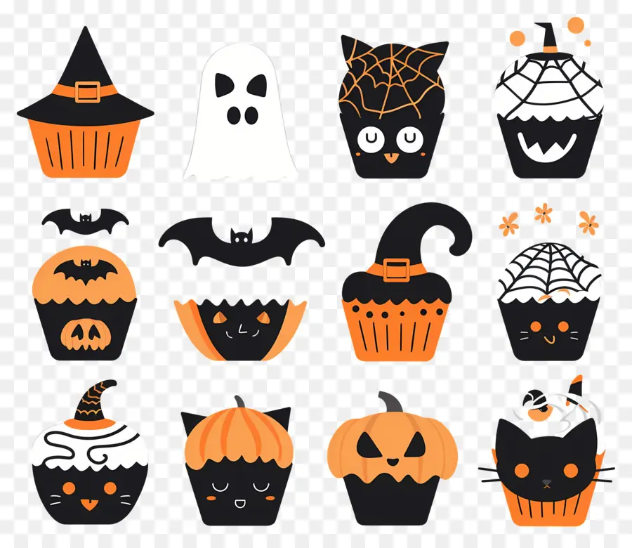 Kue Mangkuk Halloween，Kucing PNG