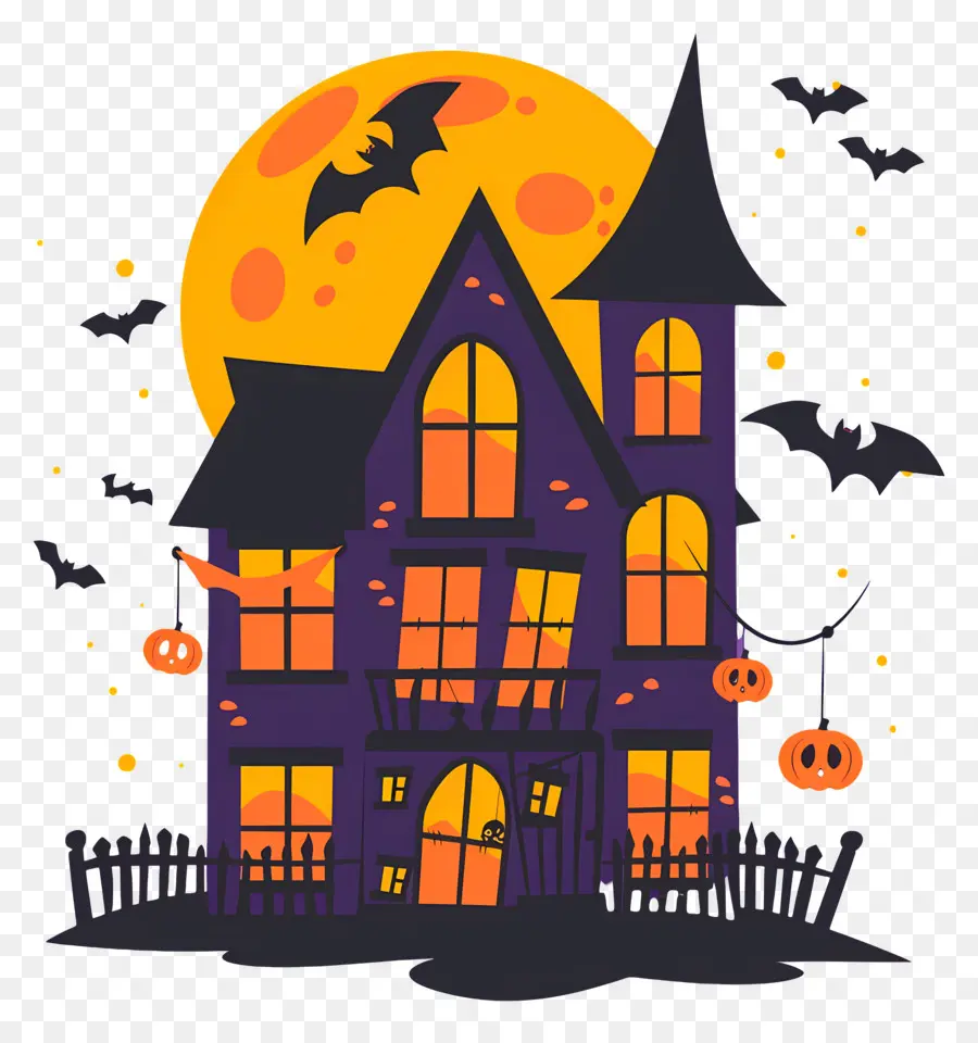 Kota Halloween，Rumah Gelap PNG