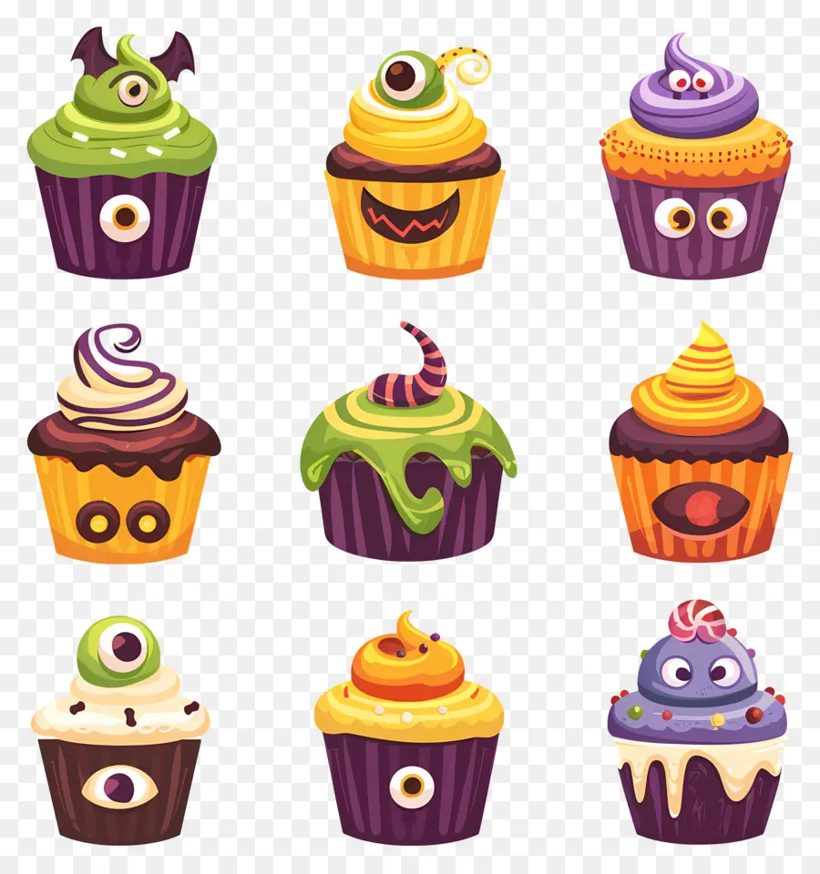 Kue Mangkuk Halloween，Bola Mata PNG