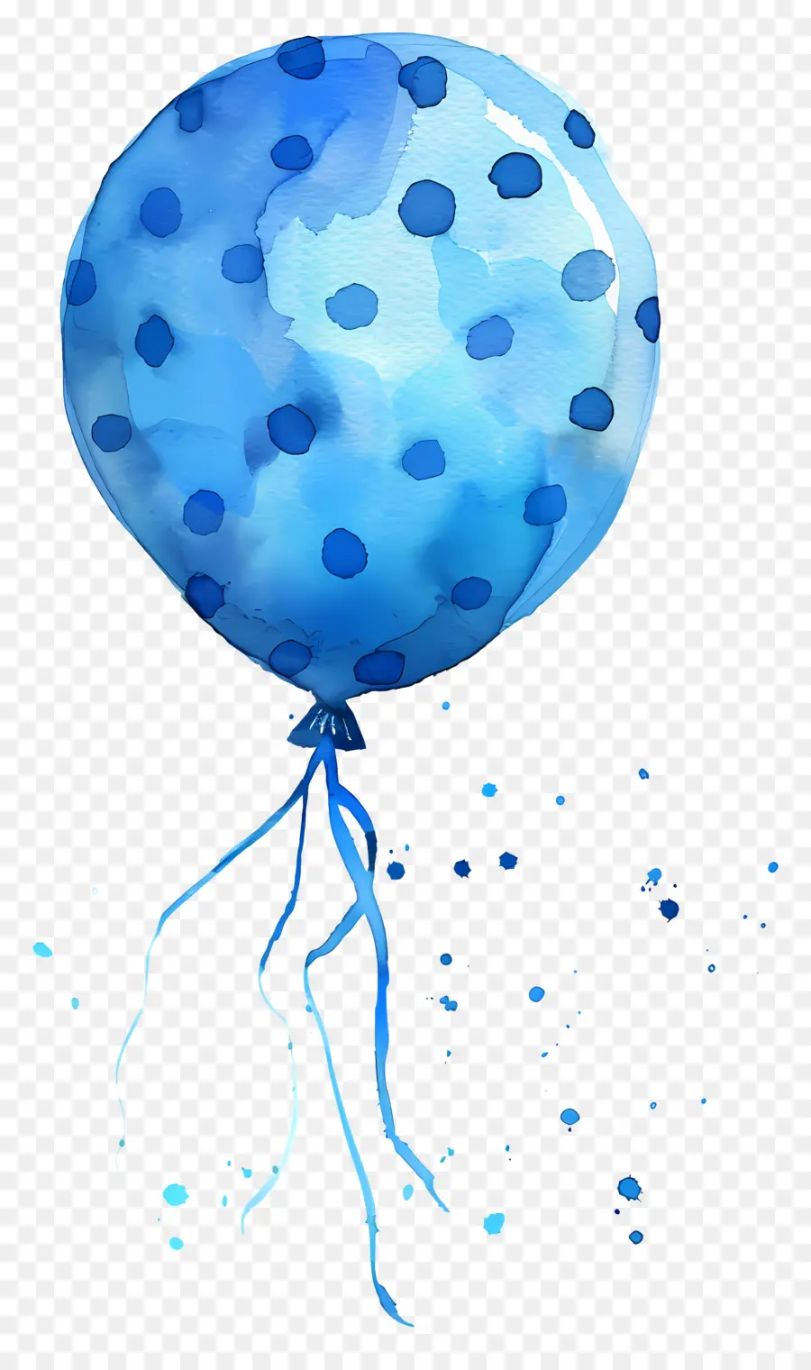 Balon Tunggal，Balon Biru PNG