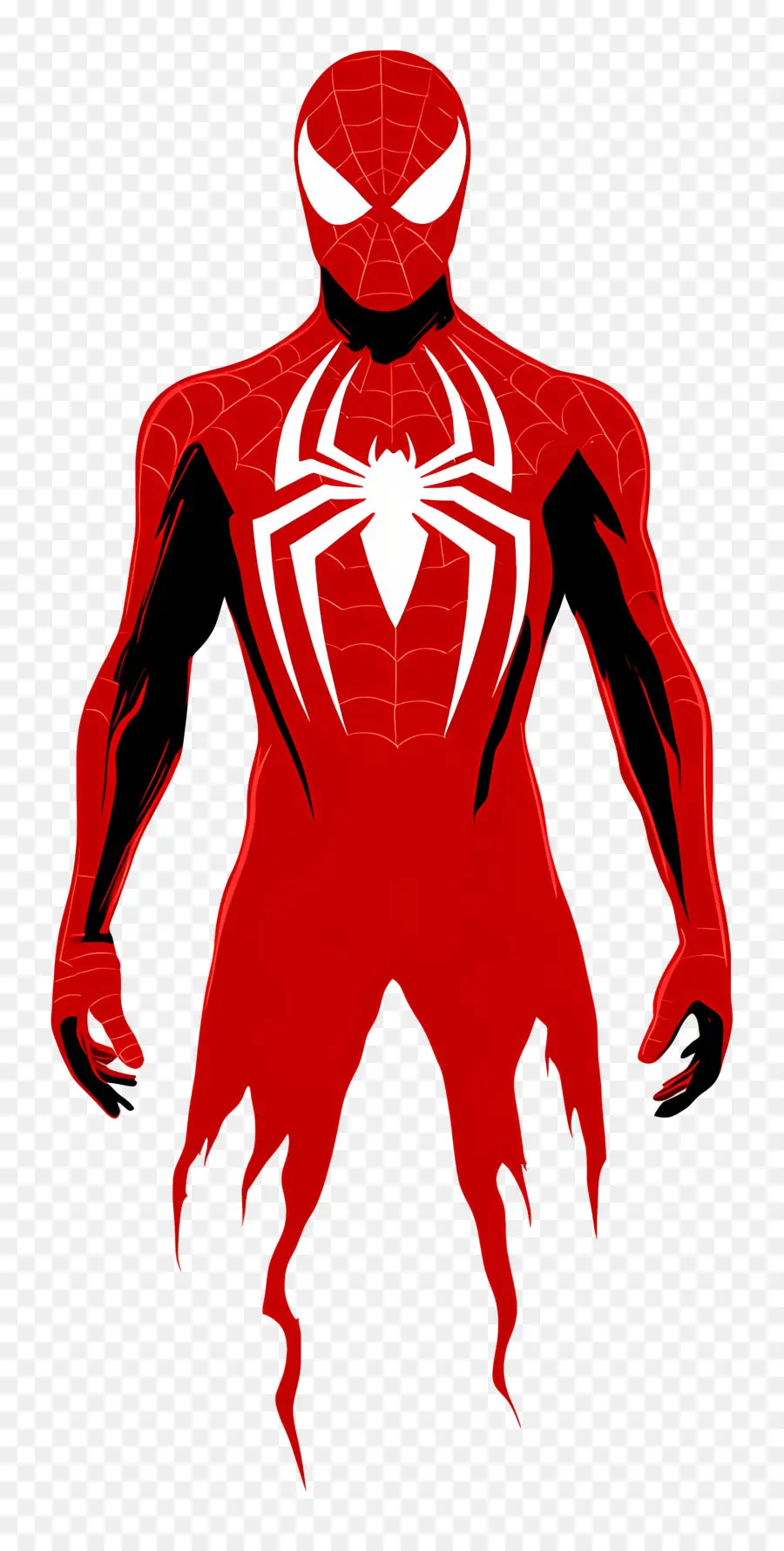 Spider Man Berdiri，Siluet Pahlawan Super PNG