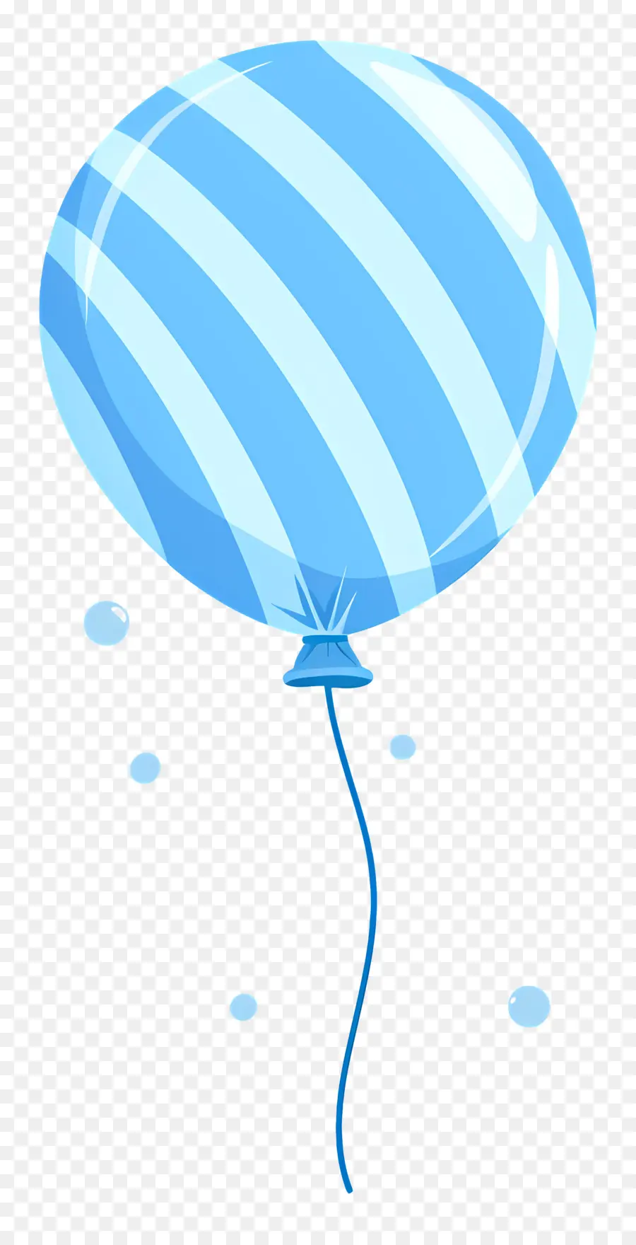 Balon Tunggal，Balon Biru PNG