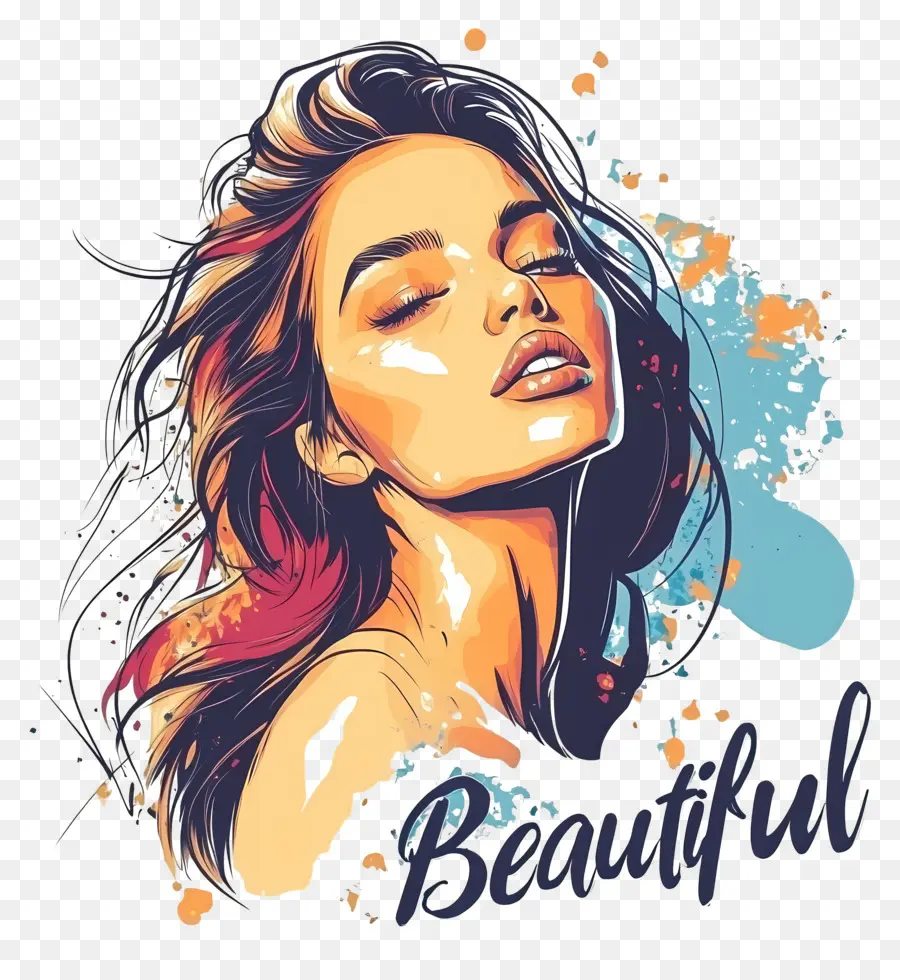 Gadis Cantik，Ilustrasi Wanita Cantik PNG